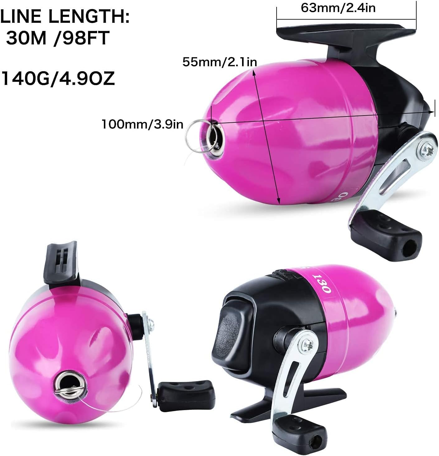 Kinder-Angelruten-Set, Pink