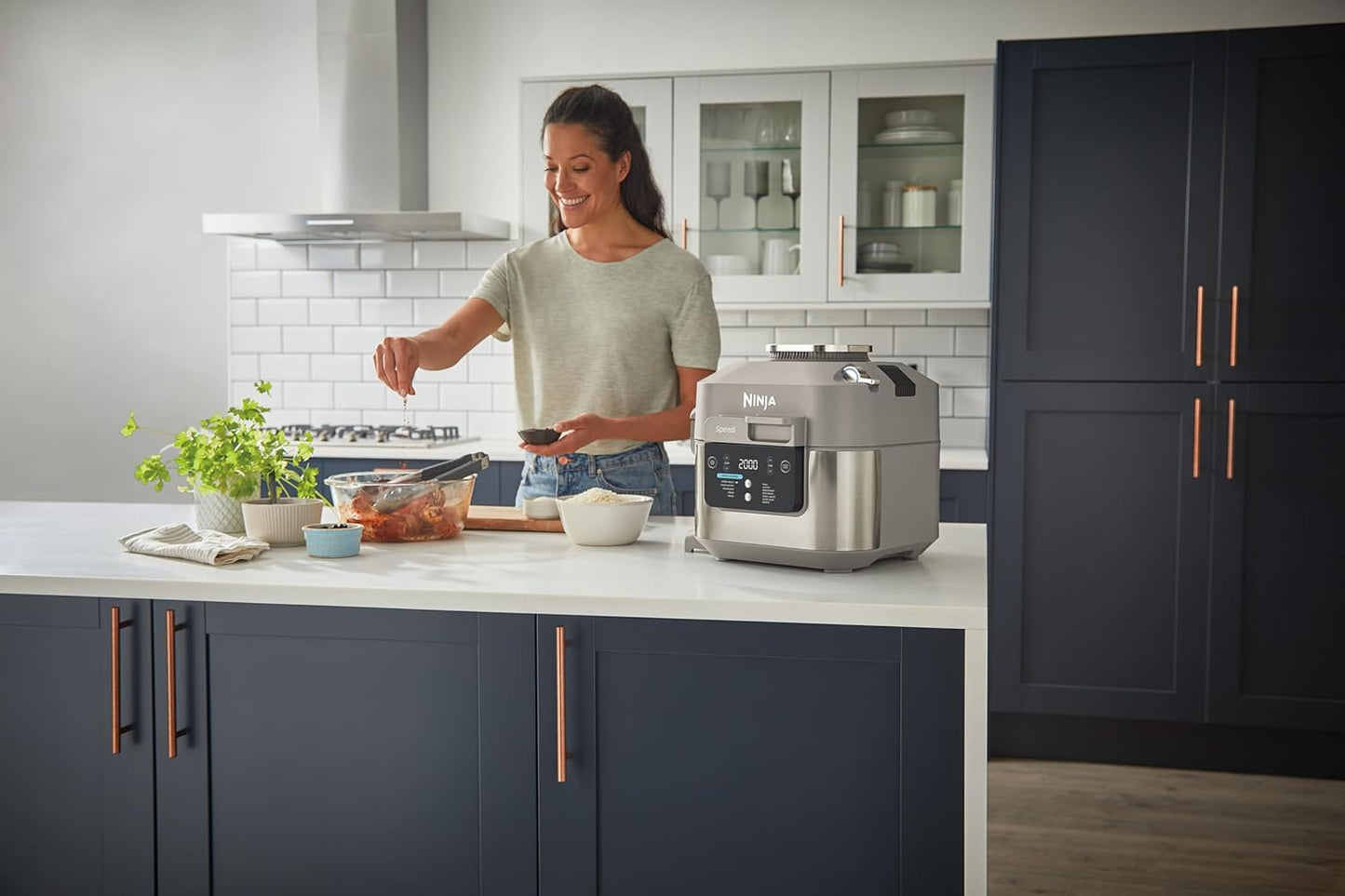12-in-1 Multikocher ON500EUSTGD mit Air Fryer und Slow Cooker, 12-in-1 Amazon Exklusiv