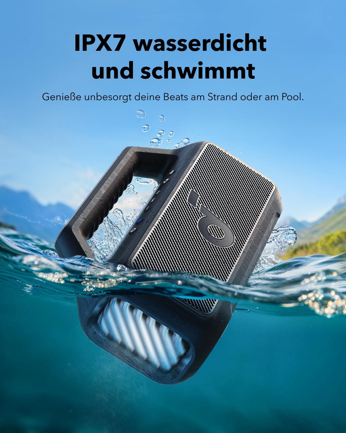 Boom 2 Outdoor-Lautsprecher, Schwarz