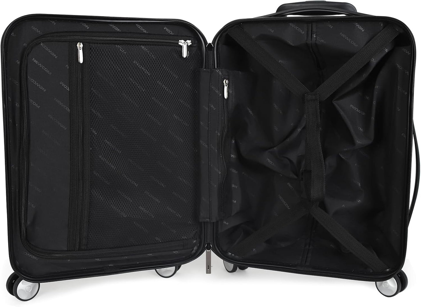 Newcom Handgepäckkoffer mit TSA-Schloss (50L), 20 Zoll Blau