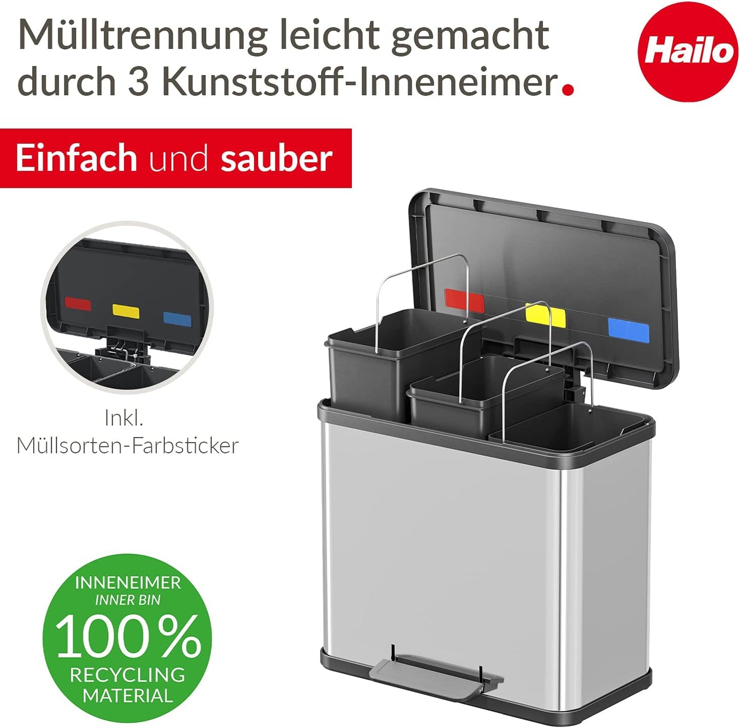 Öko trio Plus, Edelstahl