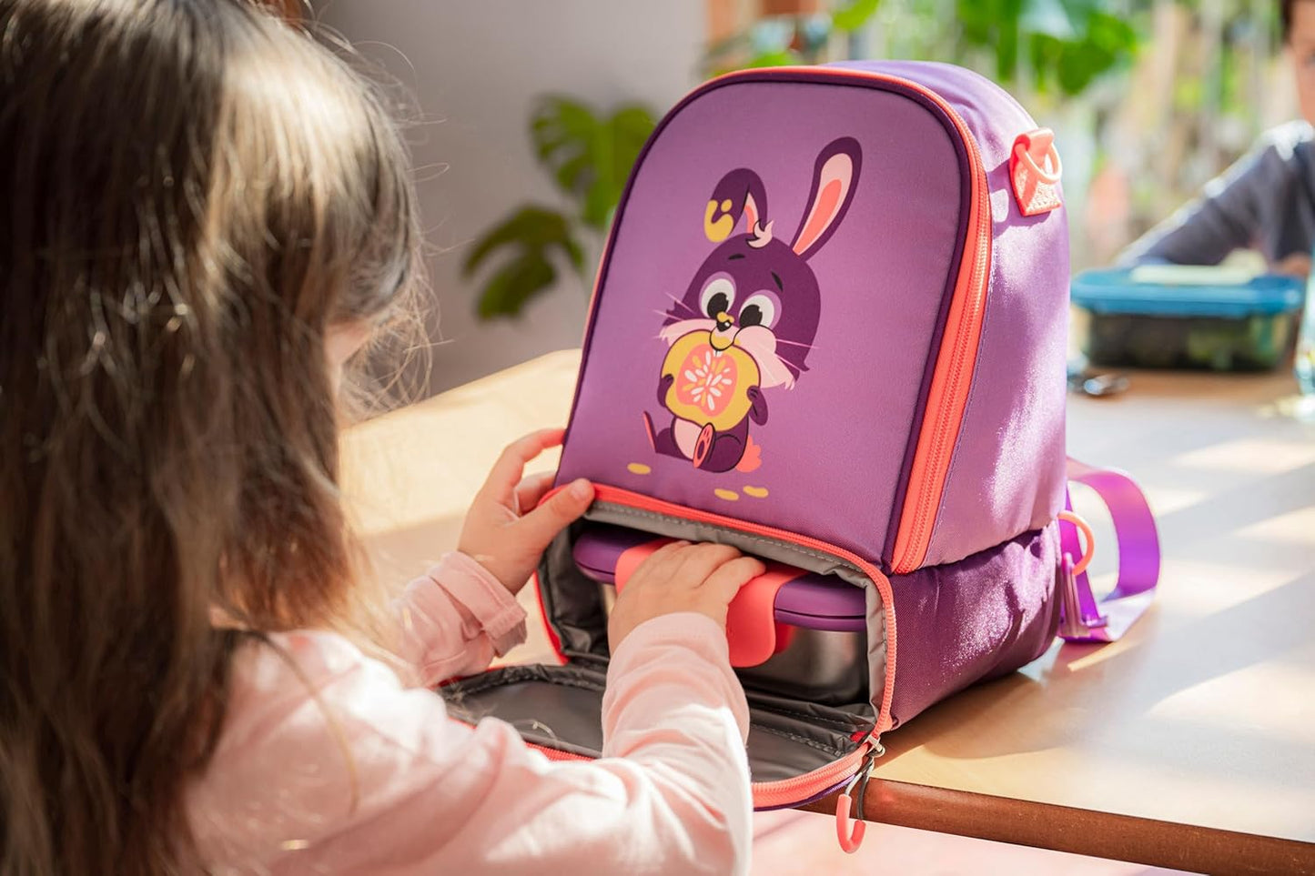 Picnik Miniz Lunchtasche mit Hasenmotiv, Violett