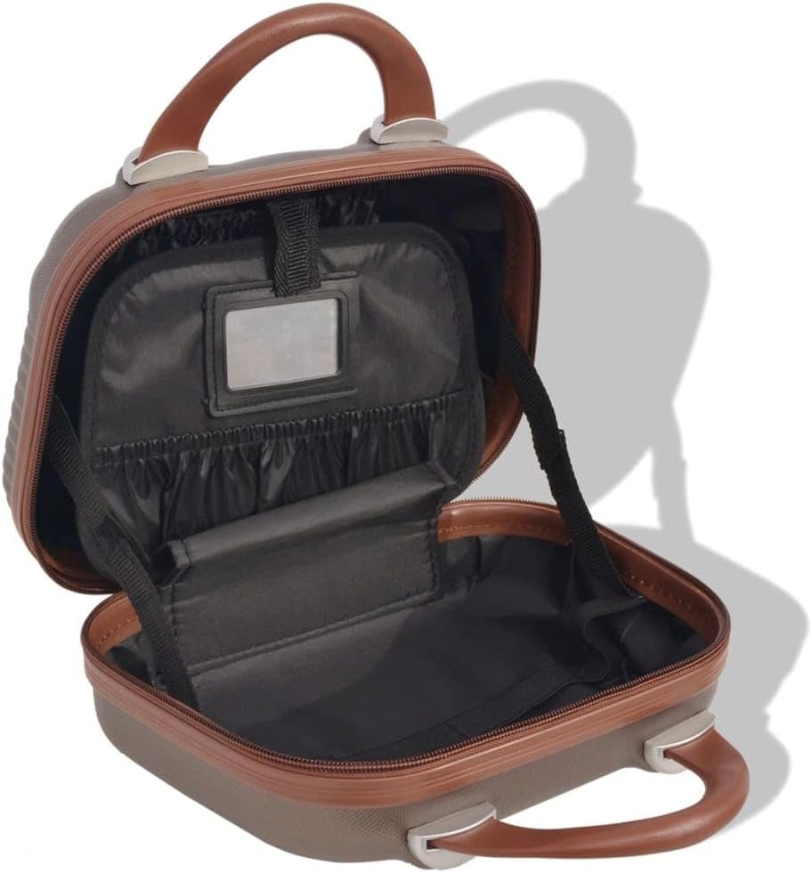 4-teiliges Kofferset, Kaffeebraun