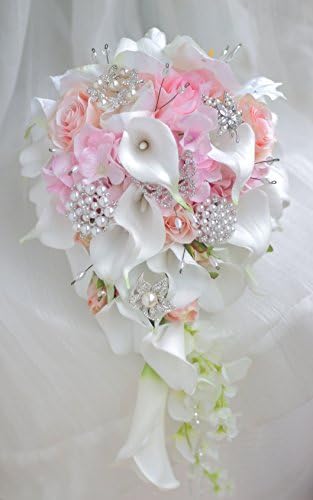 Hochzeitsstrauss mit Calla Lilien und Rosen