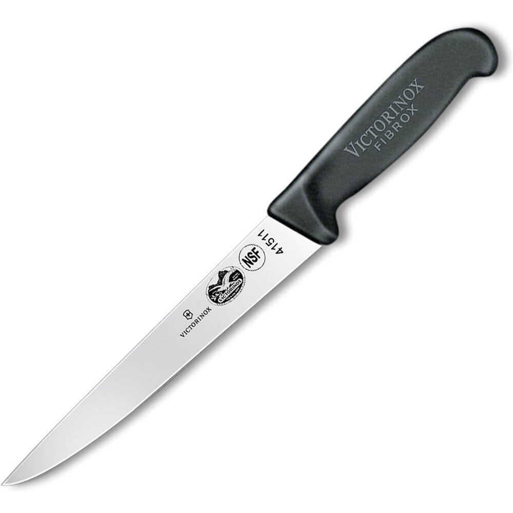 Küchenmesser mit ergonomischem Griff, 18 cm Schwarz