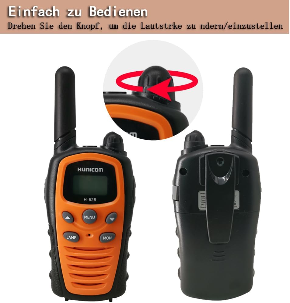 Walkie-Talkies mit Taschenlampe, Orange