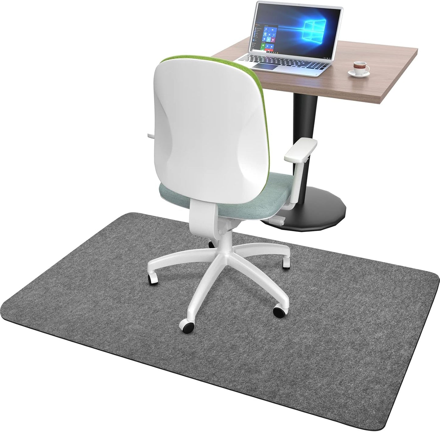 Bodenschutzmatte für Bürostühle, 140x90 cm, Hellgrau 140 x 90 cm