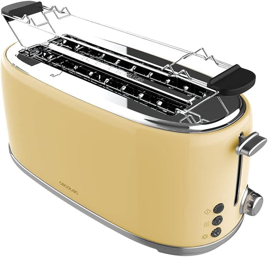 1600 Retro Toaster für 4 Scheiben, Retro - 4 Scheiben Beige