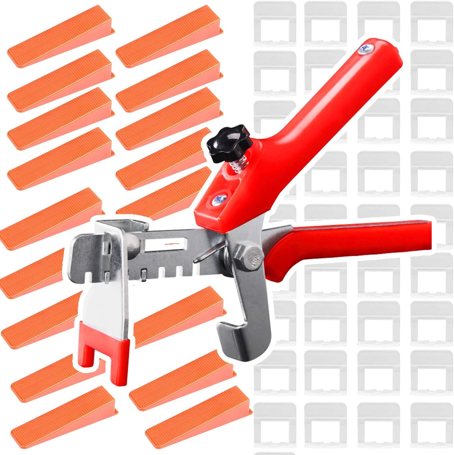 Fliesen Nivelliersystem Set 2 mm (400 Laschen, 100 Keile), 2 Mm