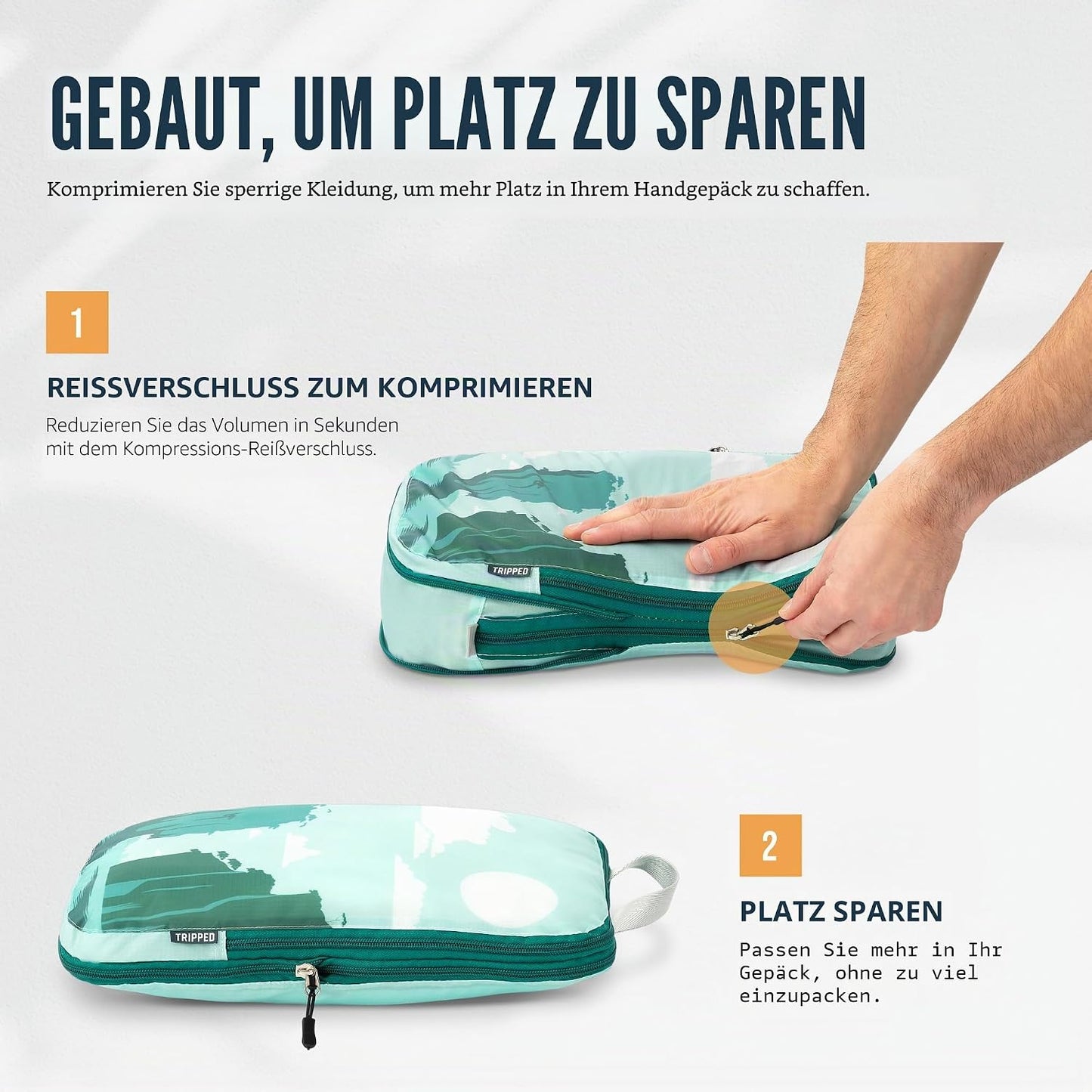 Reise-Kompressionswürfel-Set, Grafik 6Piece