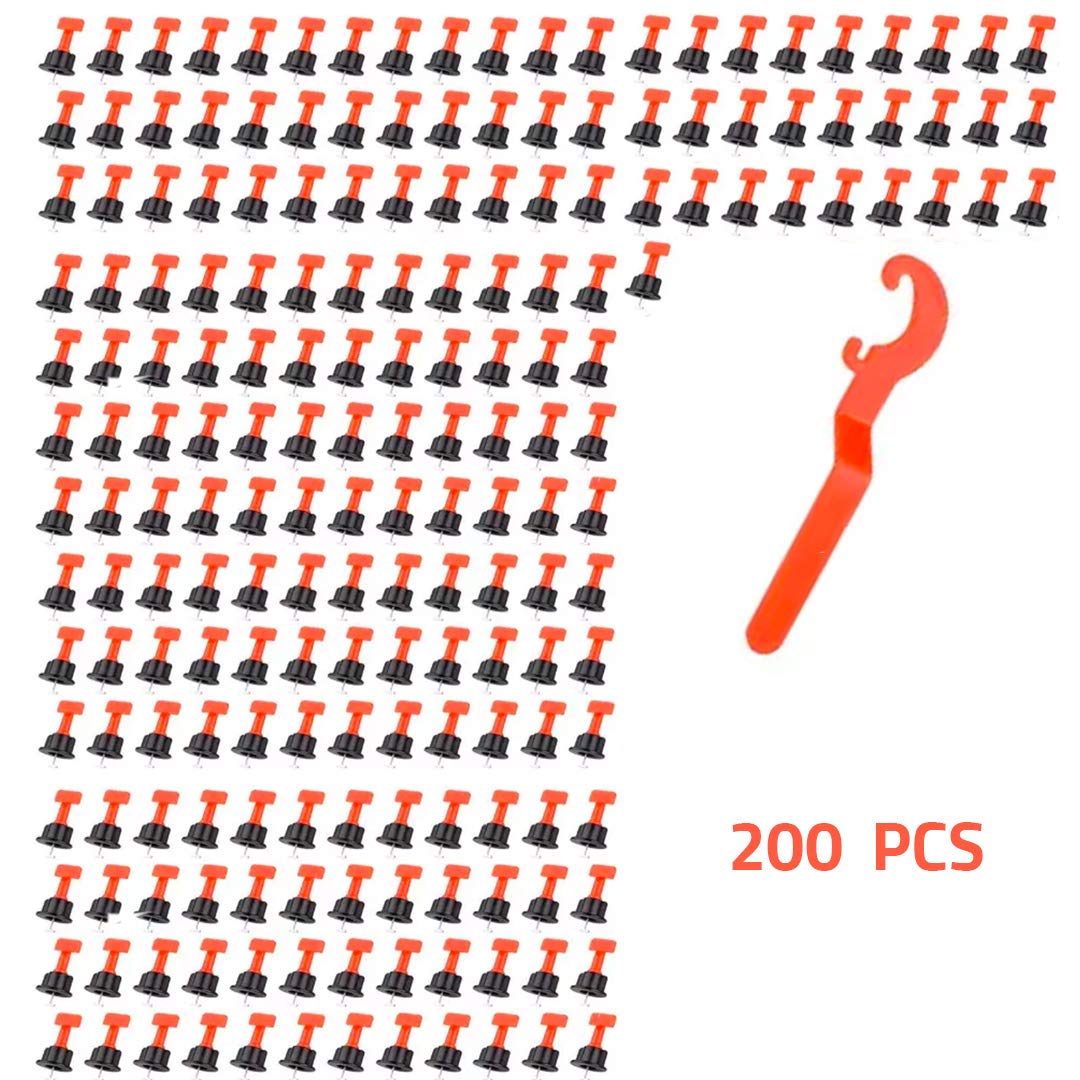 200-teiliges Fliesenausgleichssystem mit Spezialschlüssel, Packung 200