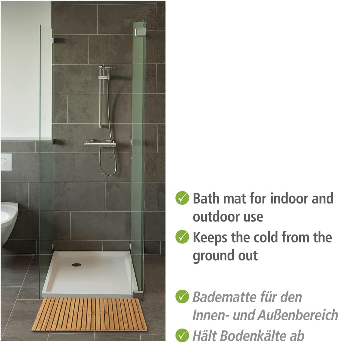 Rutschfester Baderost, 100 x 50 cm