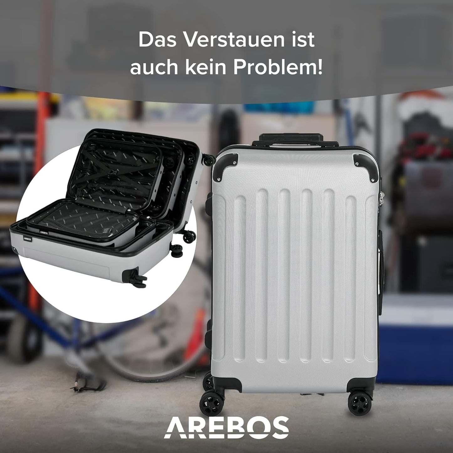 Reisekoffer, Silber