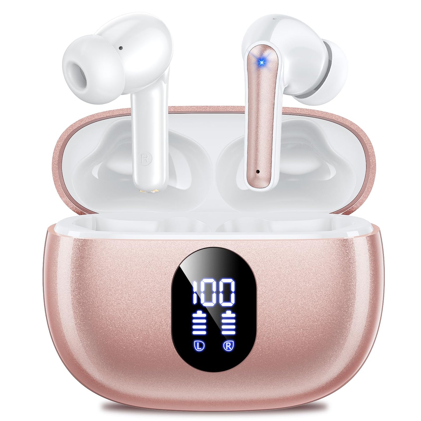 Kabellose In-Ear Kopfhörer mit Noise Cancelling, Rosa