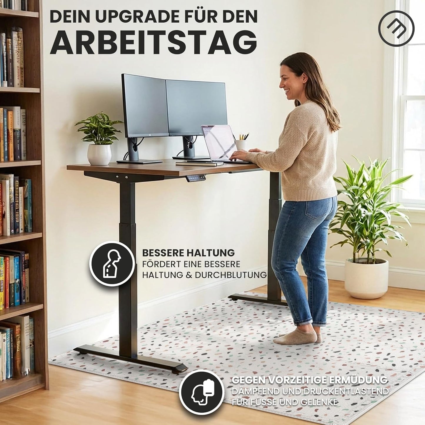 Bodenschutz- und Fitnessmatte, 18 Stück