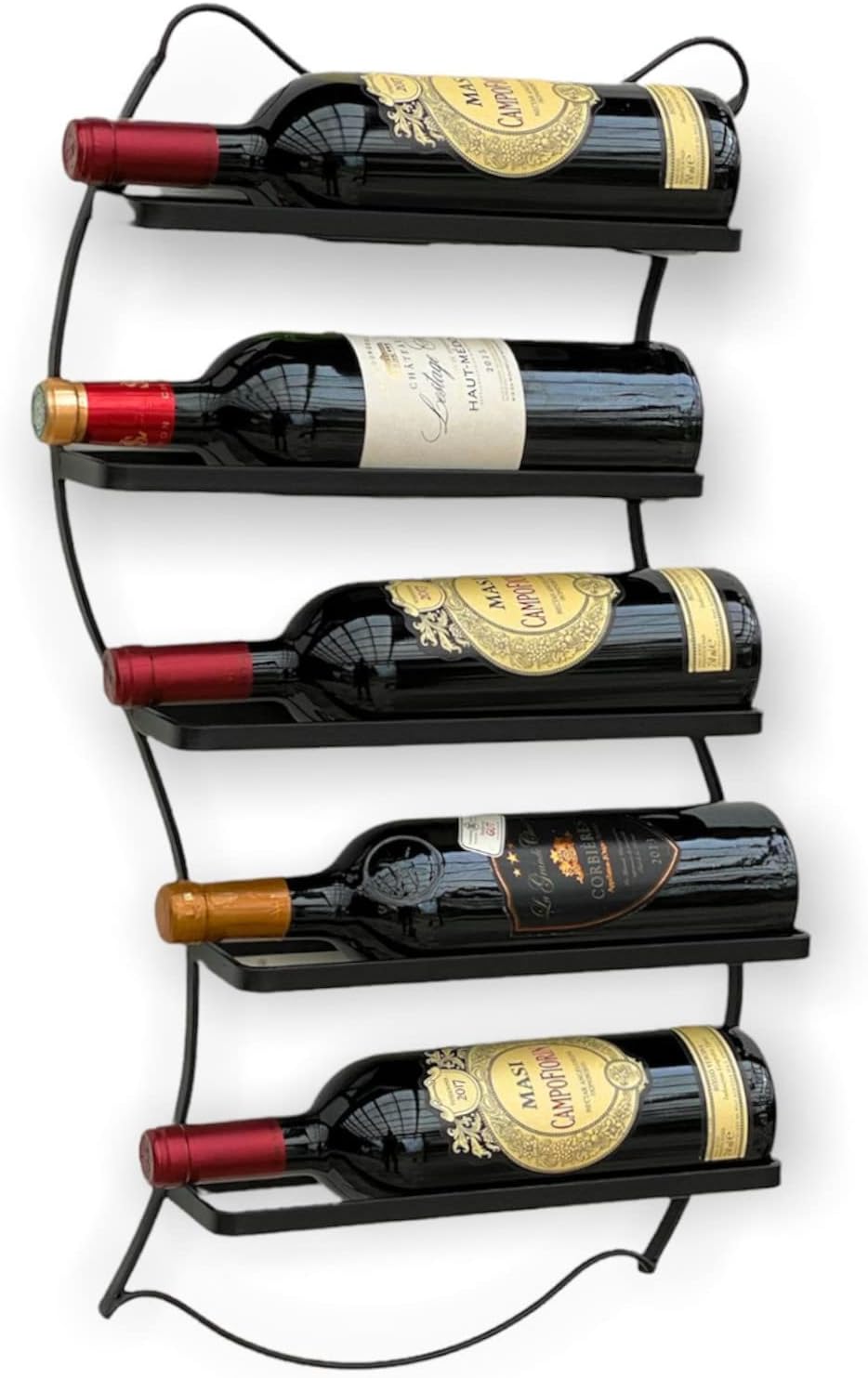 Weinregal Wandhalterung für 5 Flaschen