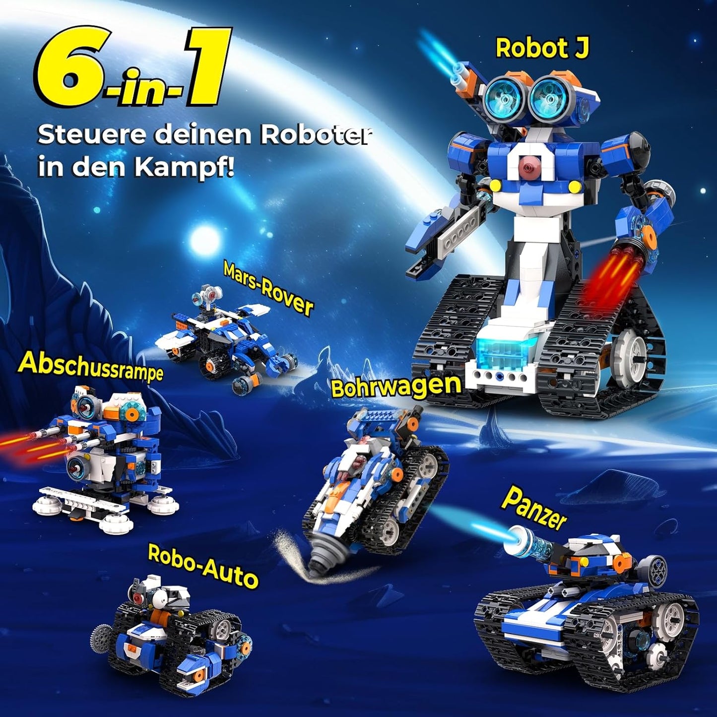 Programmierbarer Roboter-Bausatz für Kinder, Robot J(Storage)