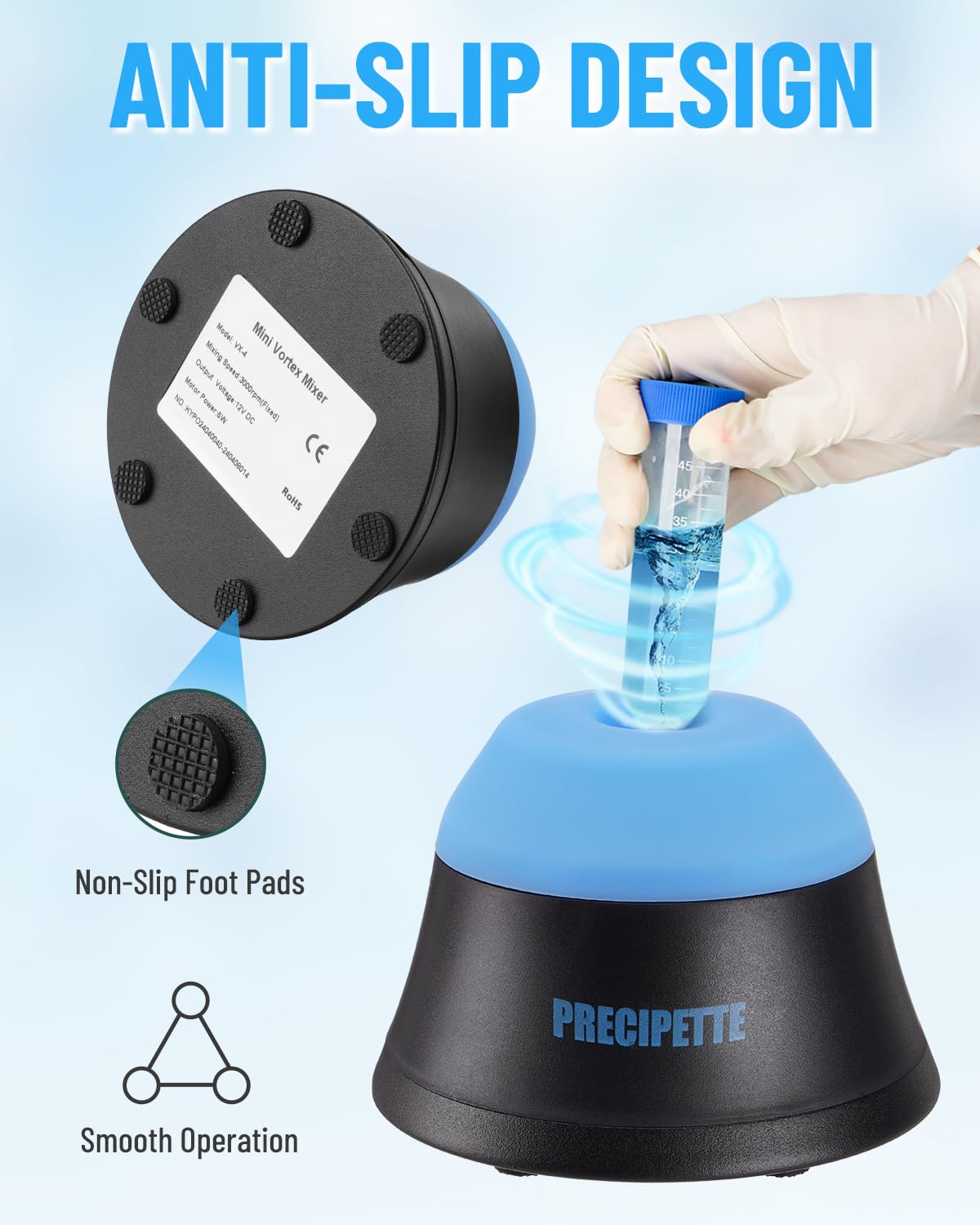 Mini Vortex Mixer Schüttler, Blau