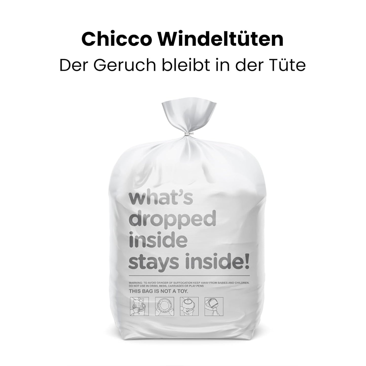 Windeleimer Nachfüllkassette (2 Stück) geruchsdicht, 2 Stück