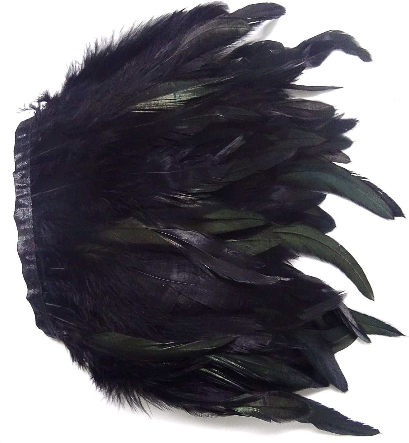 Gothic Feder Schulterumhang, Schwarz