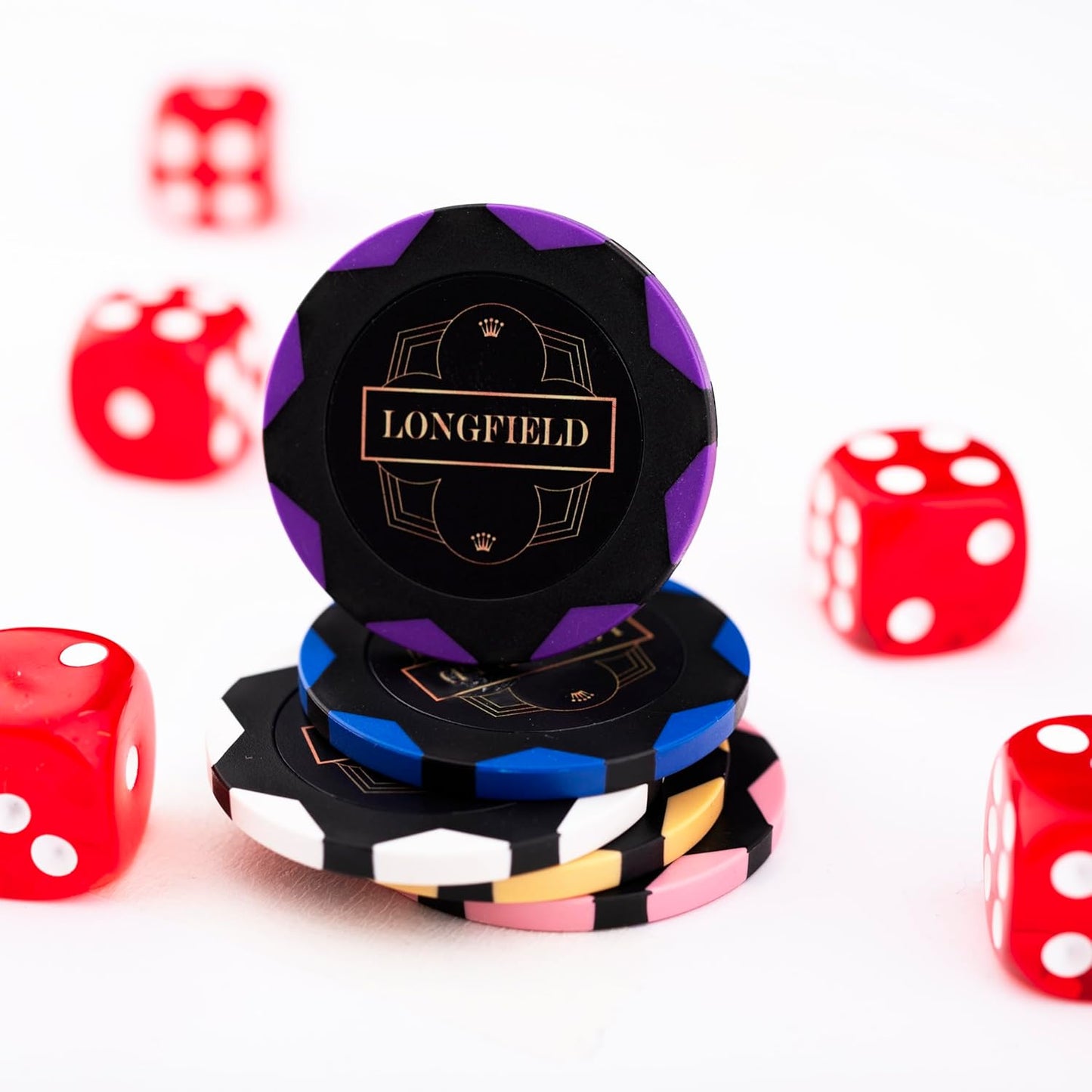 Poker-Set im Metallkoffer, 14 Gr - Wertlos 300 Token