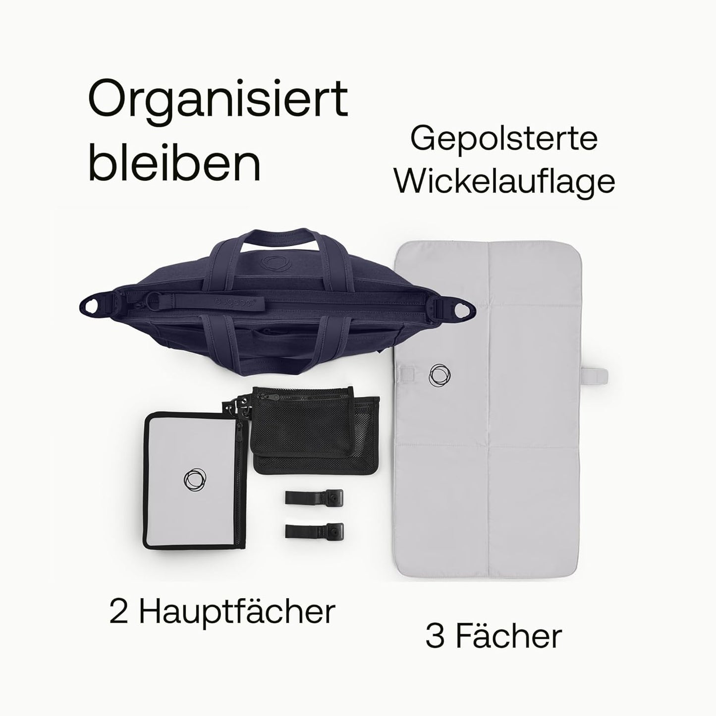 Wickeltasche, Deep Indigo