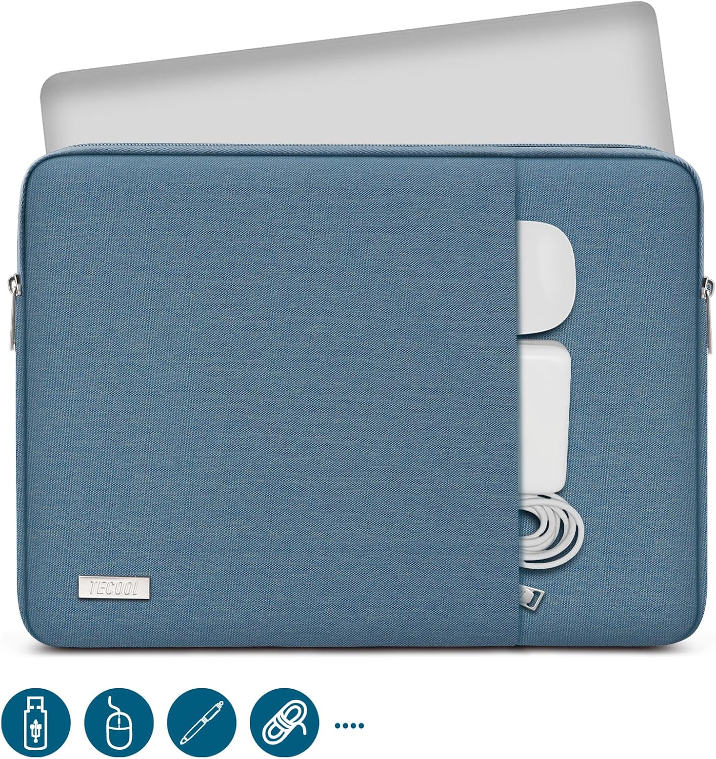 Wasserdichte Laptophülle für Lenovo, HP, Acer, 14 inch Denim Blau