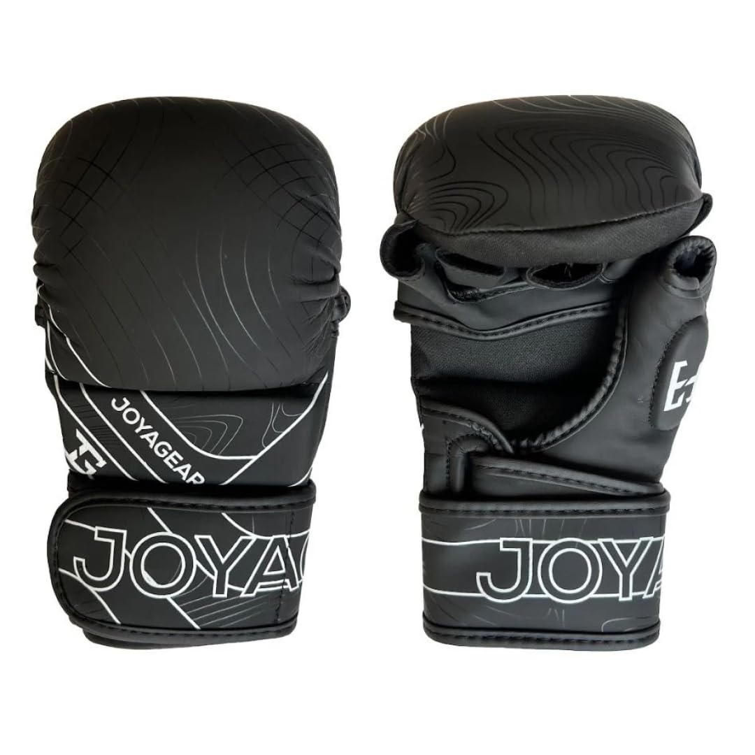 MMA Handschuhe für Grappling & Sparring, Schwarz/Weiss L