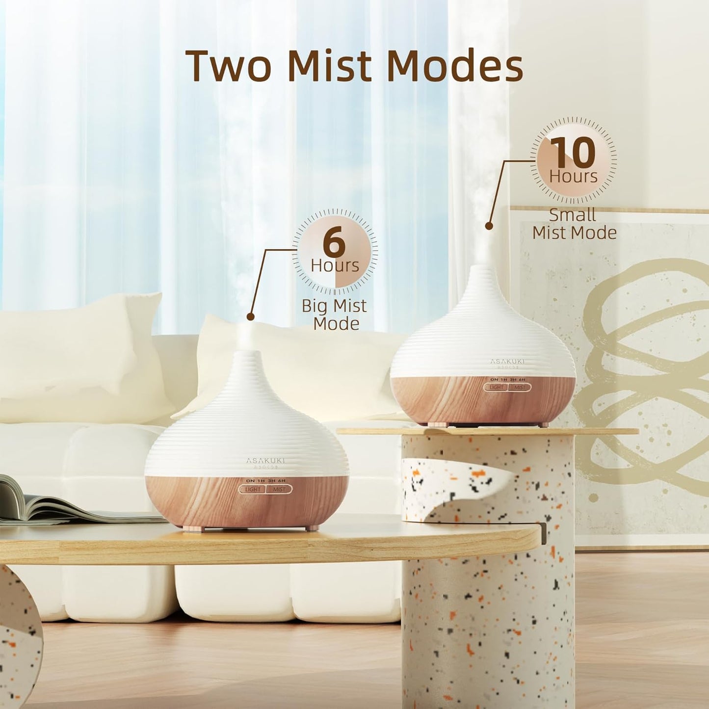 Aroma Diffuser mit LED Licht, Gelb