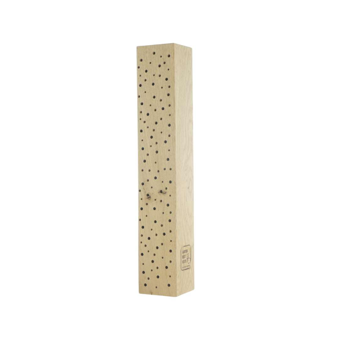 Insektenhotel aus Eiche (50 cm, unbehandelt), Natur unbehandelt 50 cm