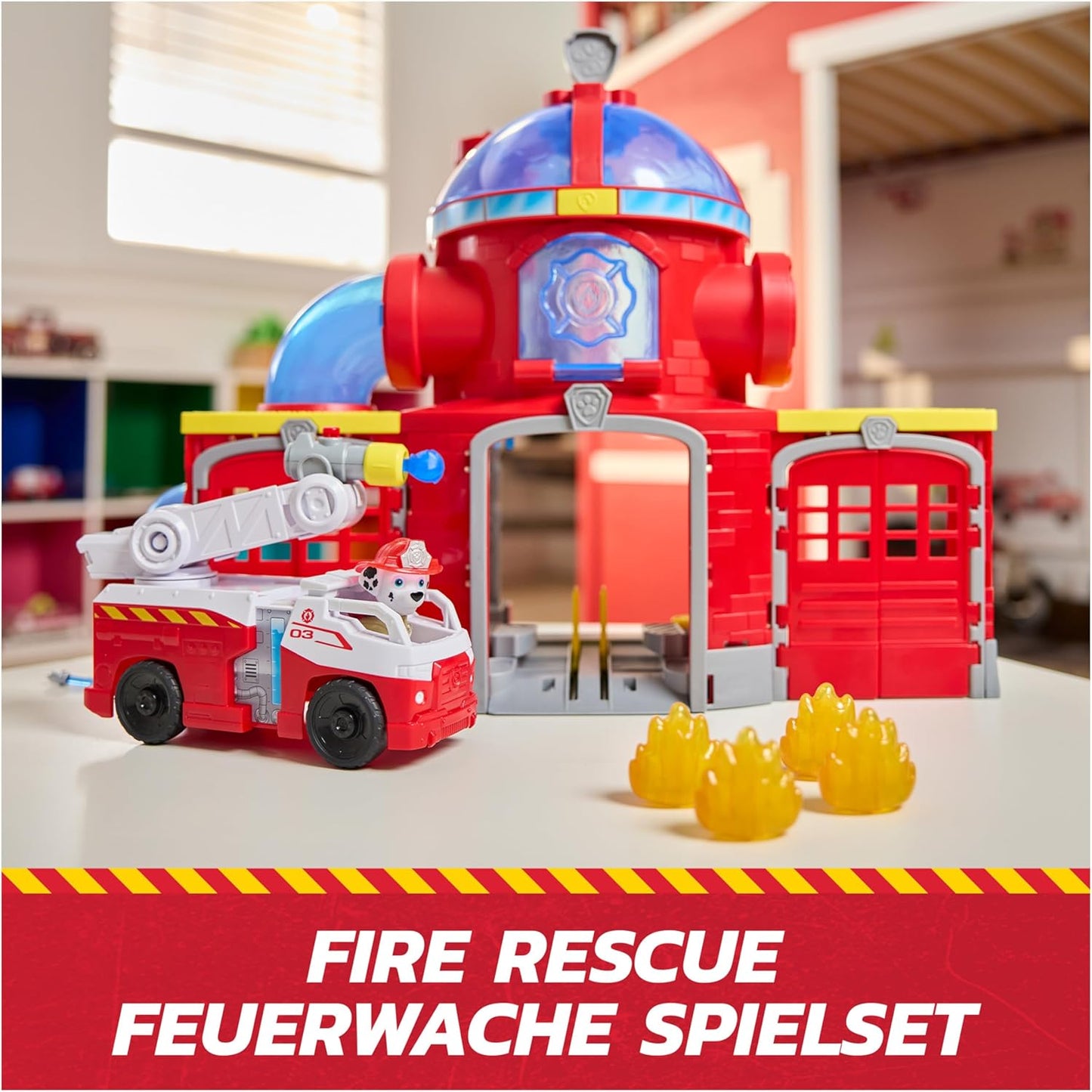 Feuerwehr-Station mit Licht- und Soundeffekten