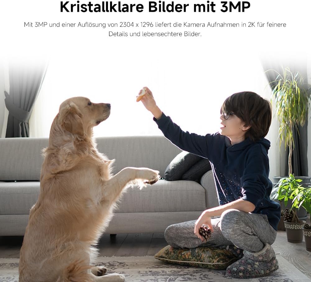 Überwachungskamera 2K Innen mit 360° Panorama, C301