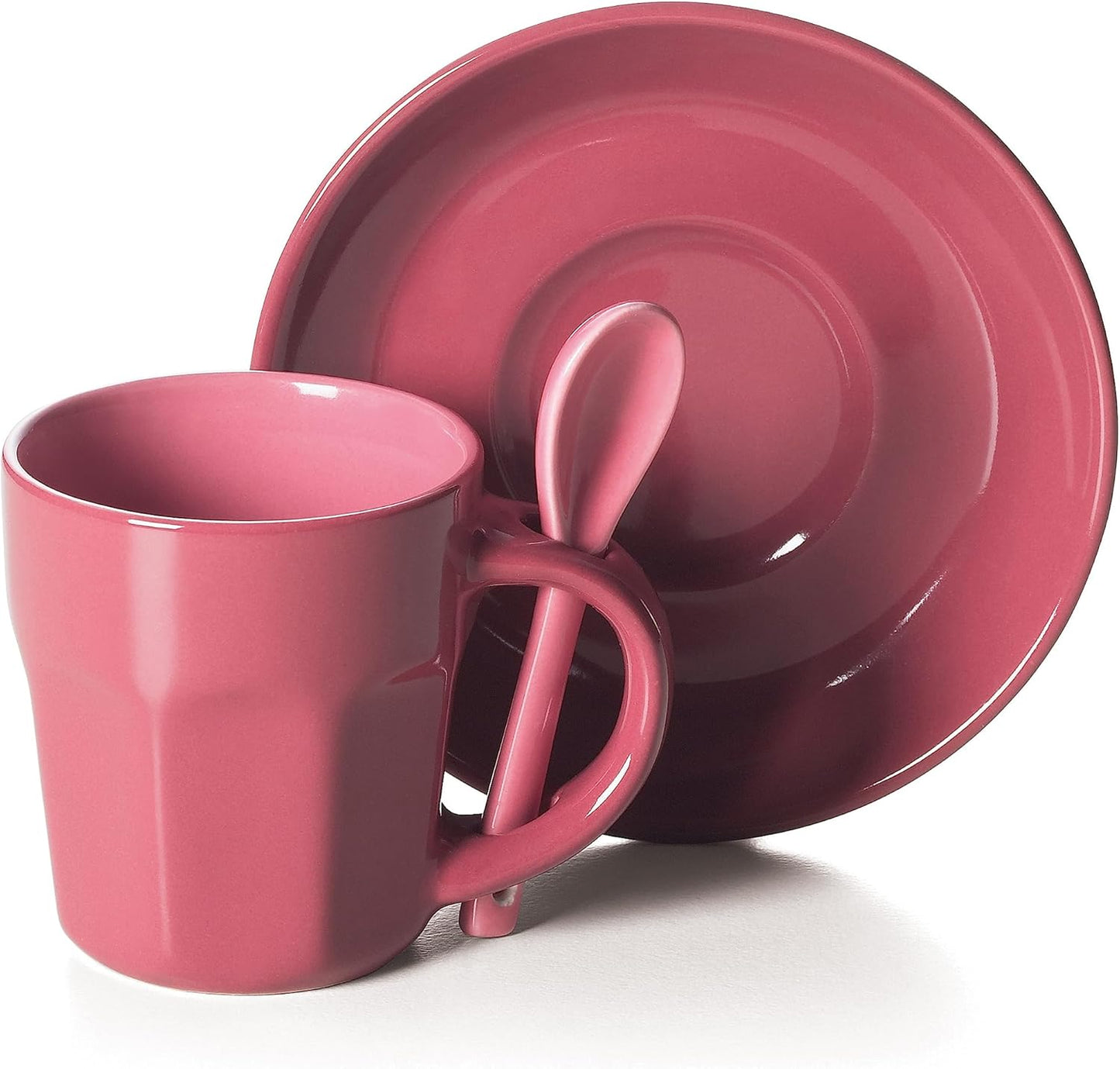 6er-Set Kaffeetasse mit Untertasse, Single