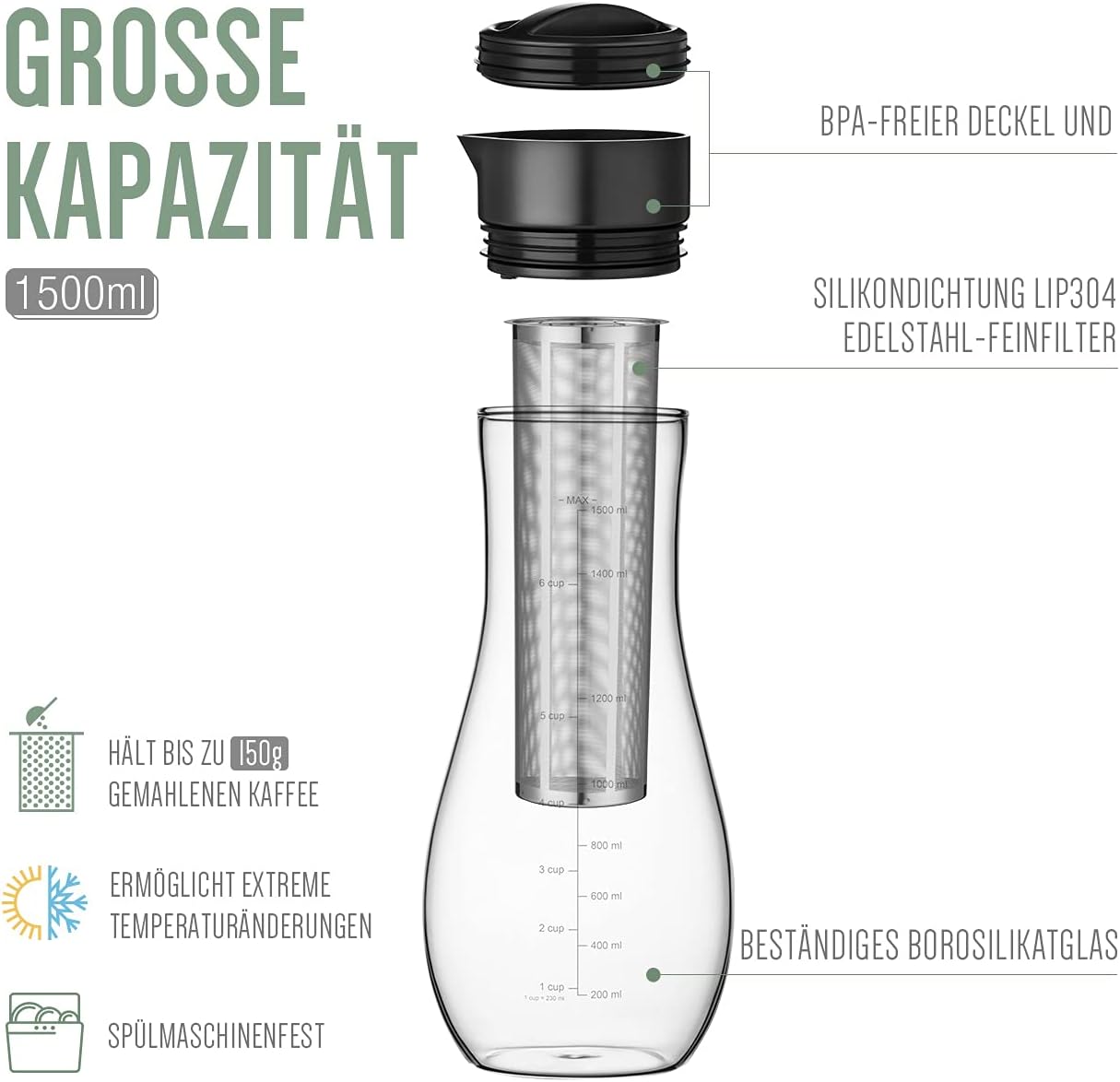 Kaffeebereiter für Cold Brew