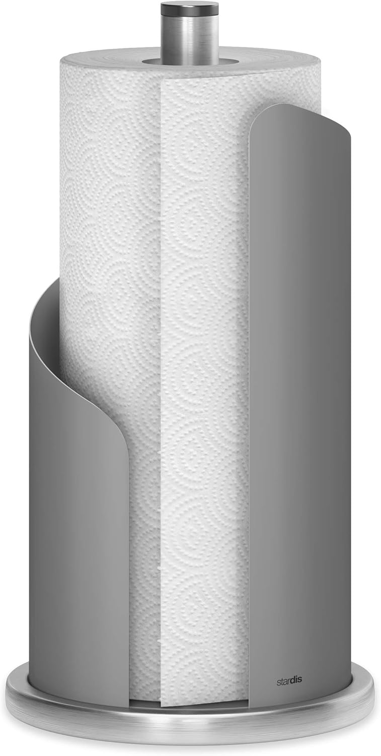 Halter für Küchenrolle, Grau