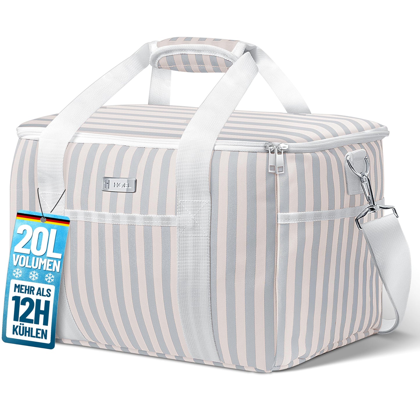 Faltbare Kühltasche, 20L Beige