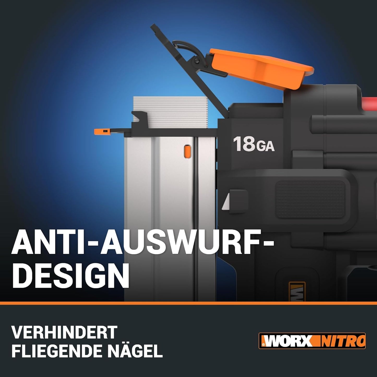 WX842.9 Nitro Akku-Nagler, Nagler Für Nägel bis 50mm - Nitro Version ohne Akku & Ladegerät
