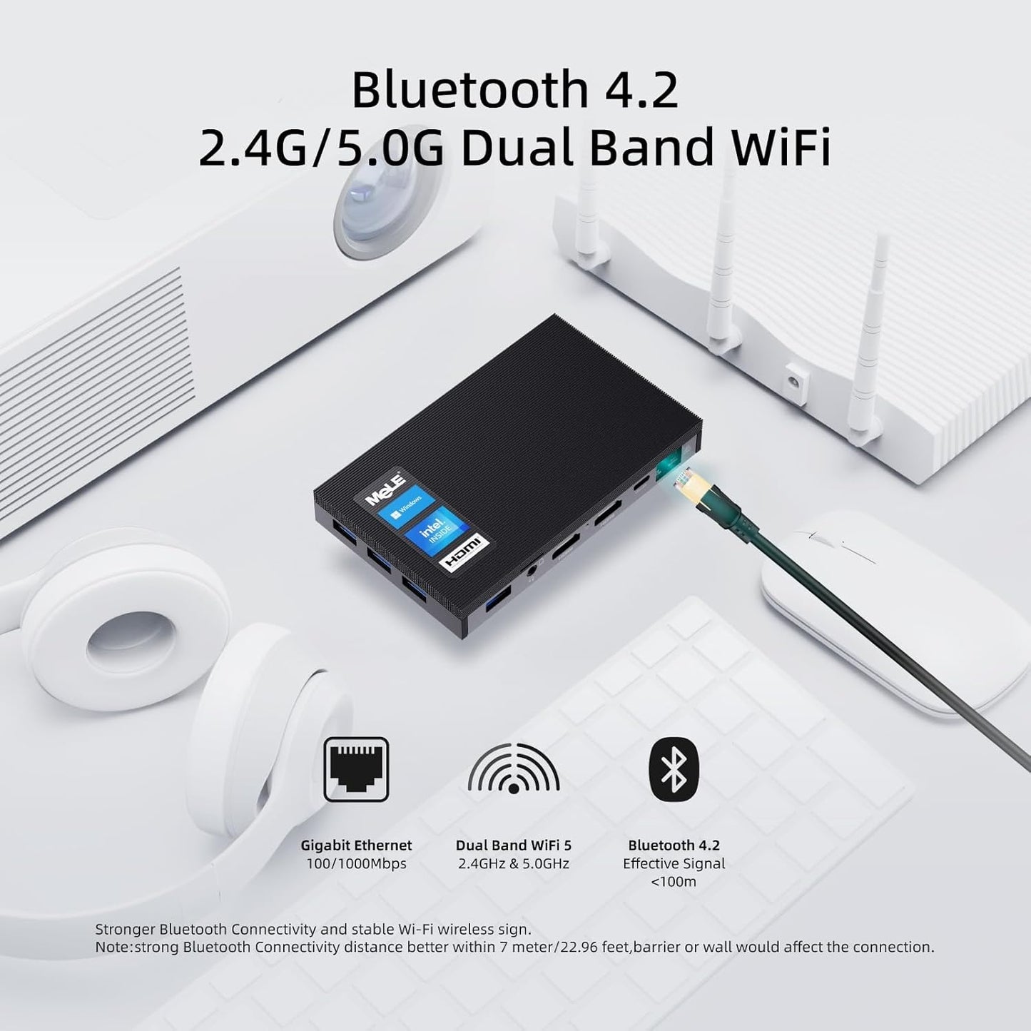 Lüfterloser Mini-PC Quieter2Q J4125 mit Windows 10 Pro, Quieter2Q J4125 8GB 256GB