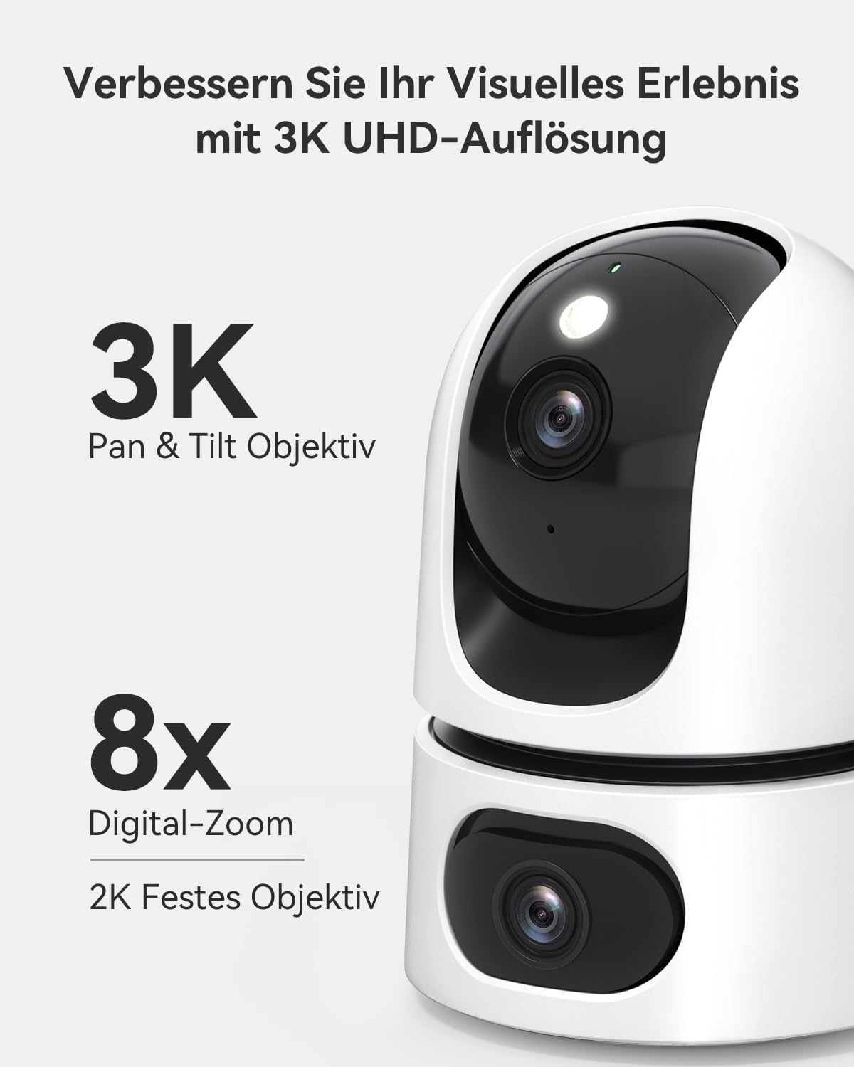 UHD PTZ Überwachungskamera mit Nachtsicht, 5MP