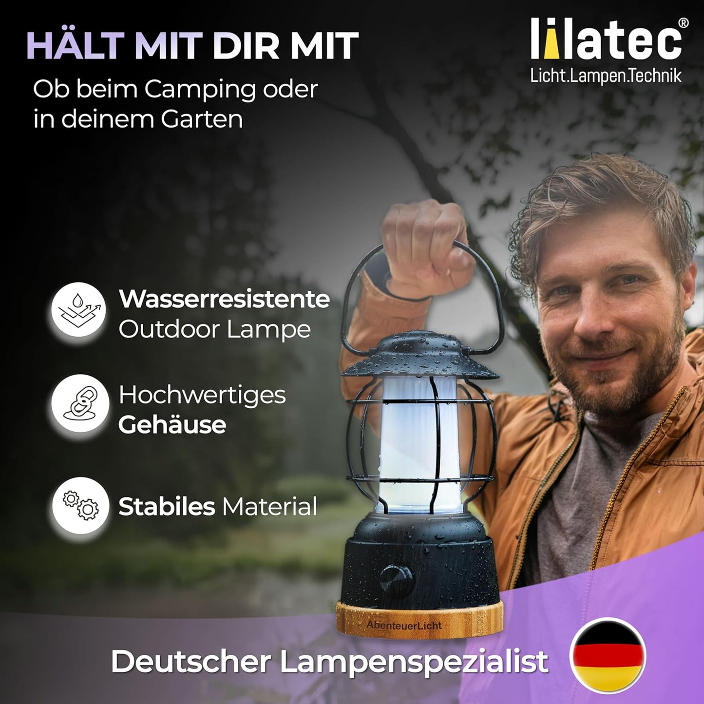 Outdoor LED-Camping-Laterne