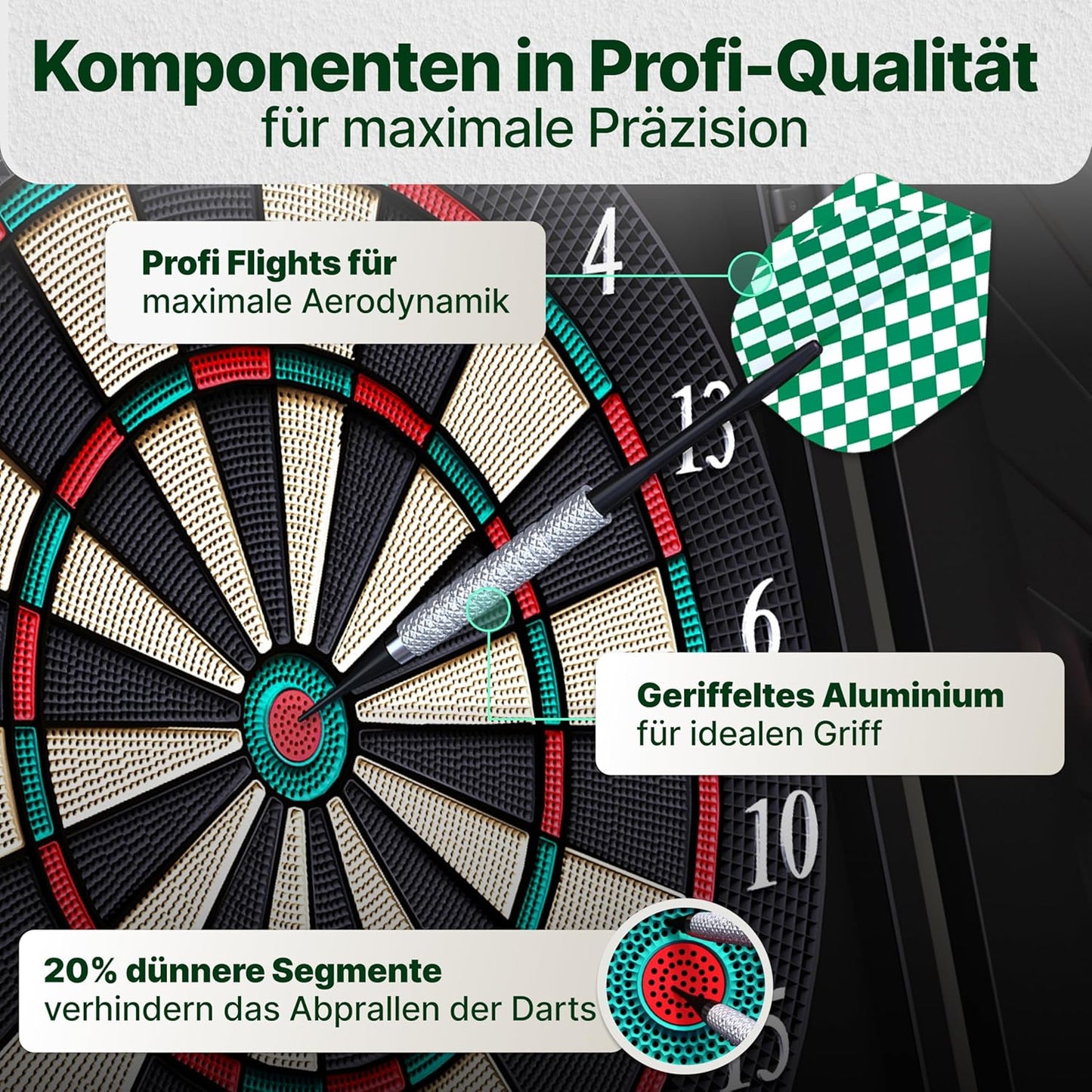 Elektrisches Dartboard, Dartboard mit Türen