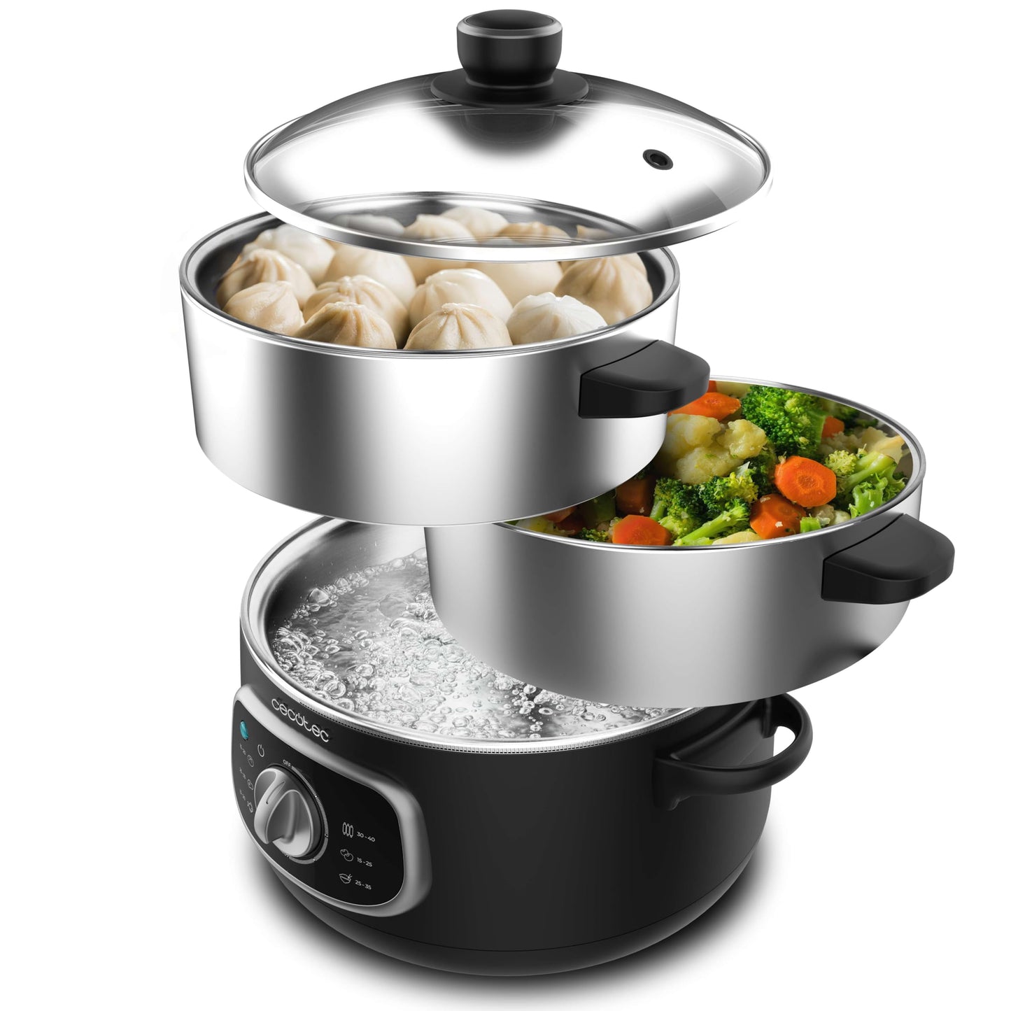 Elektrischer Dampfgarer Vapovita Steelpot