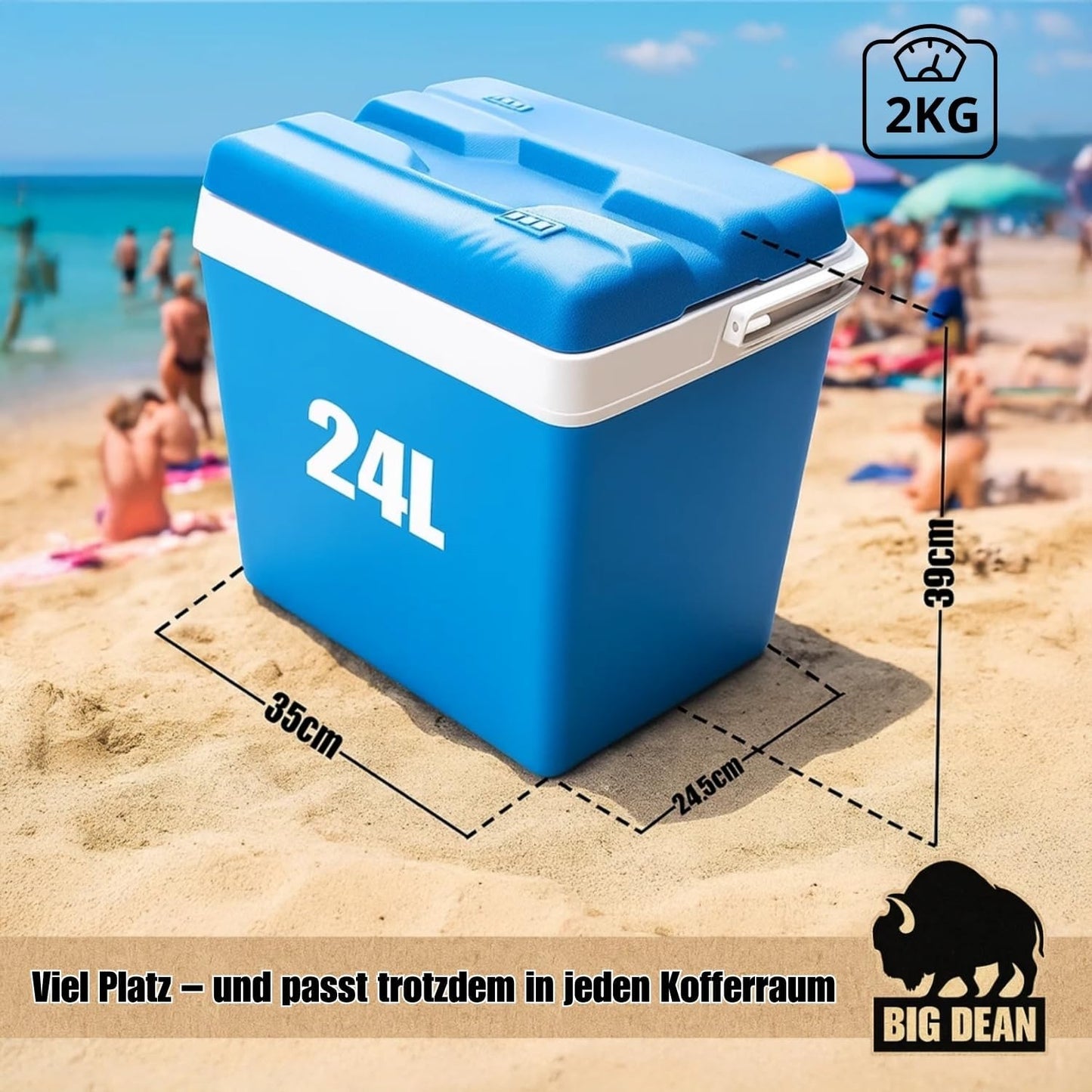 Kühlbox mit 12 Kühlakkus
