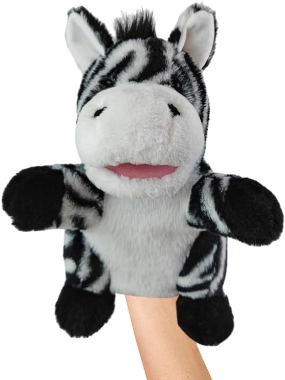 Tierhandpuppe Zebra, Zebra