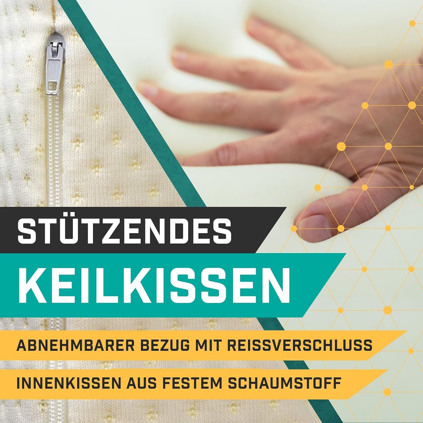 Keilkissen für Bett und Couch