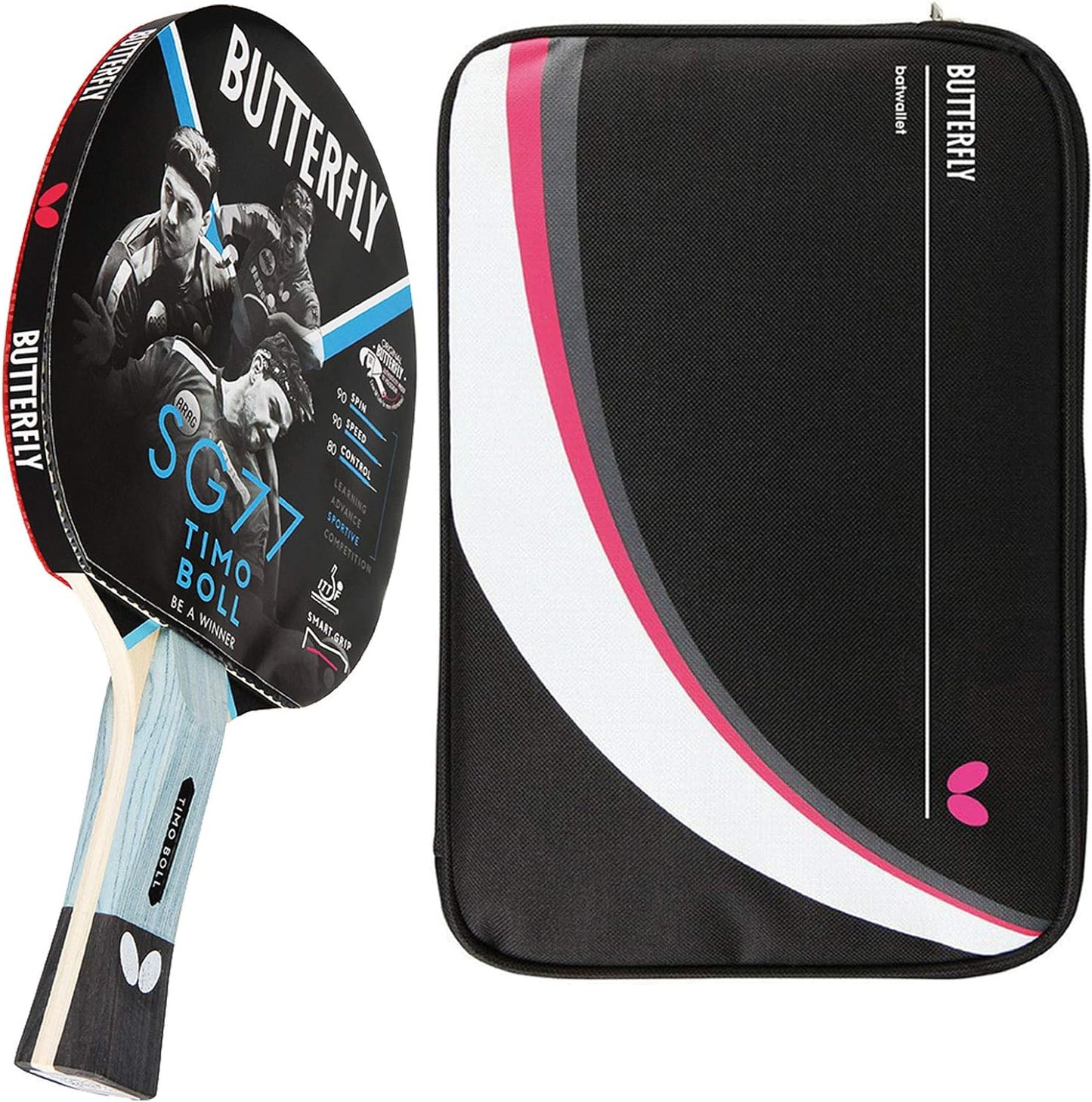 Timo Boll SG77, Bundle mit Case DC2