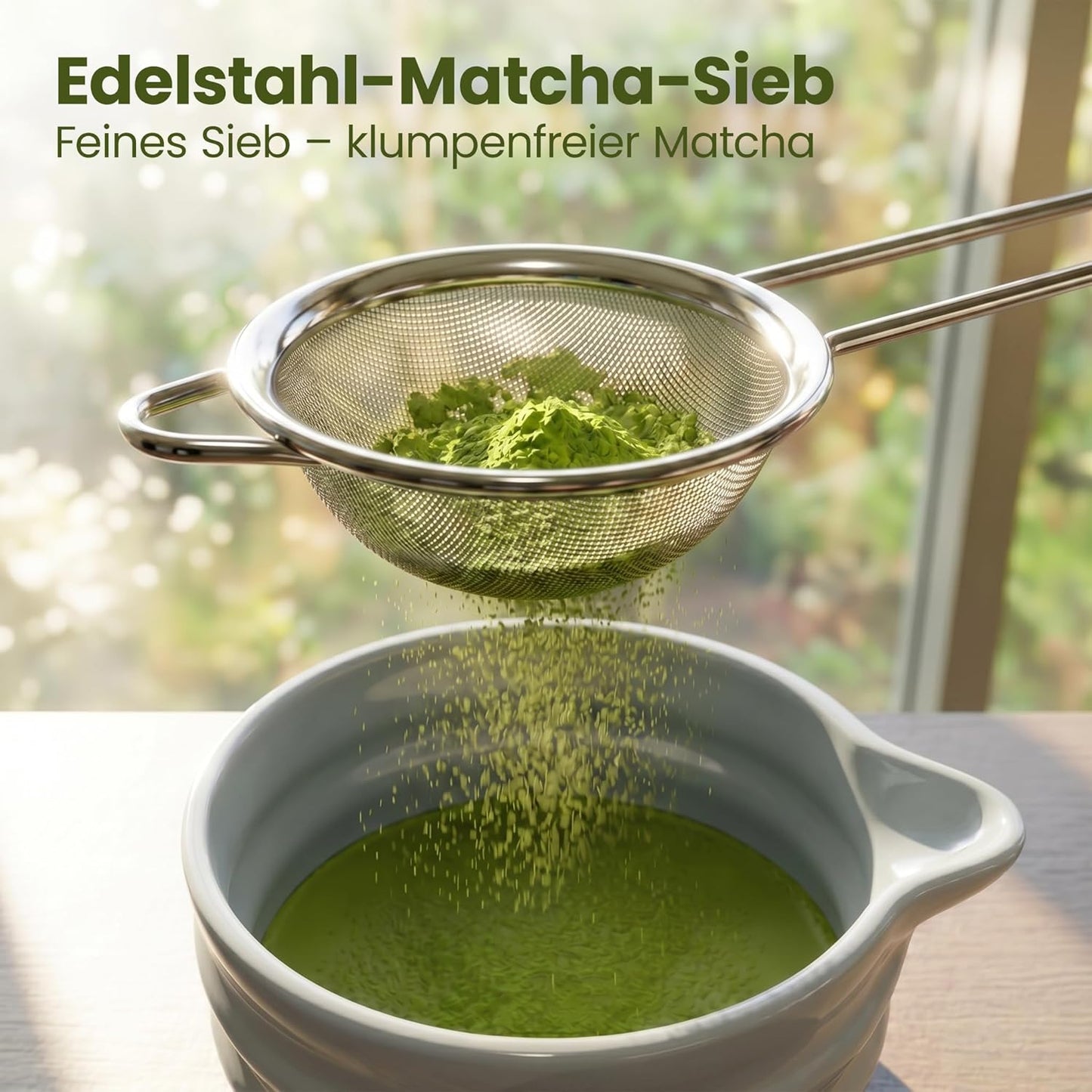 7-teiliges Matcha-Tee-Set, Blau