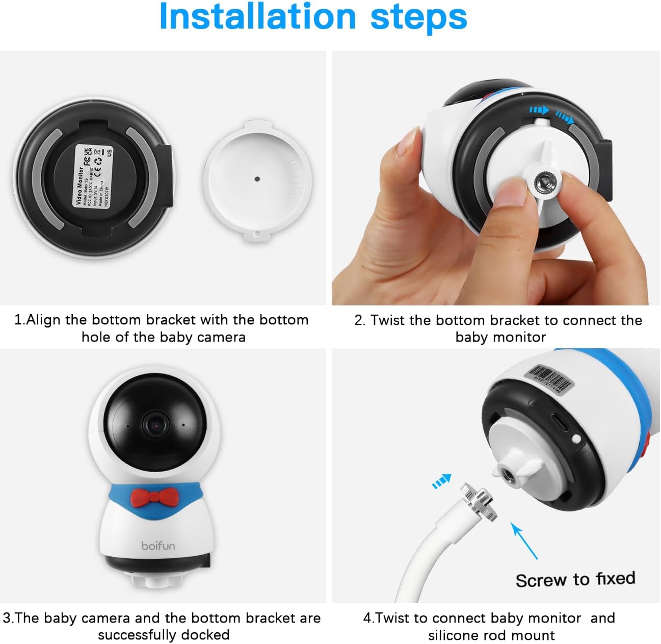 Babyphone Clip Halterung für Boifun Babyphone, Clip Mount
