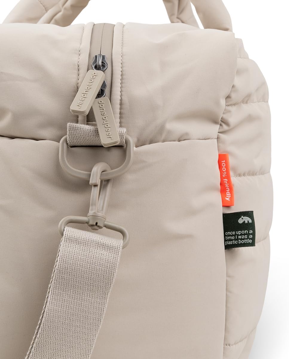 Wickeltasche mit Wickelunterlage & Kinderwagen-Haken, Sand