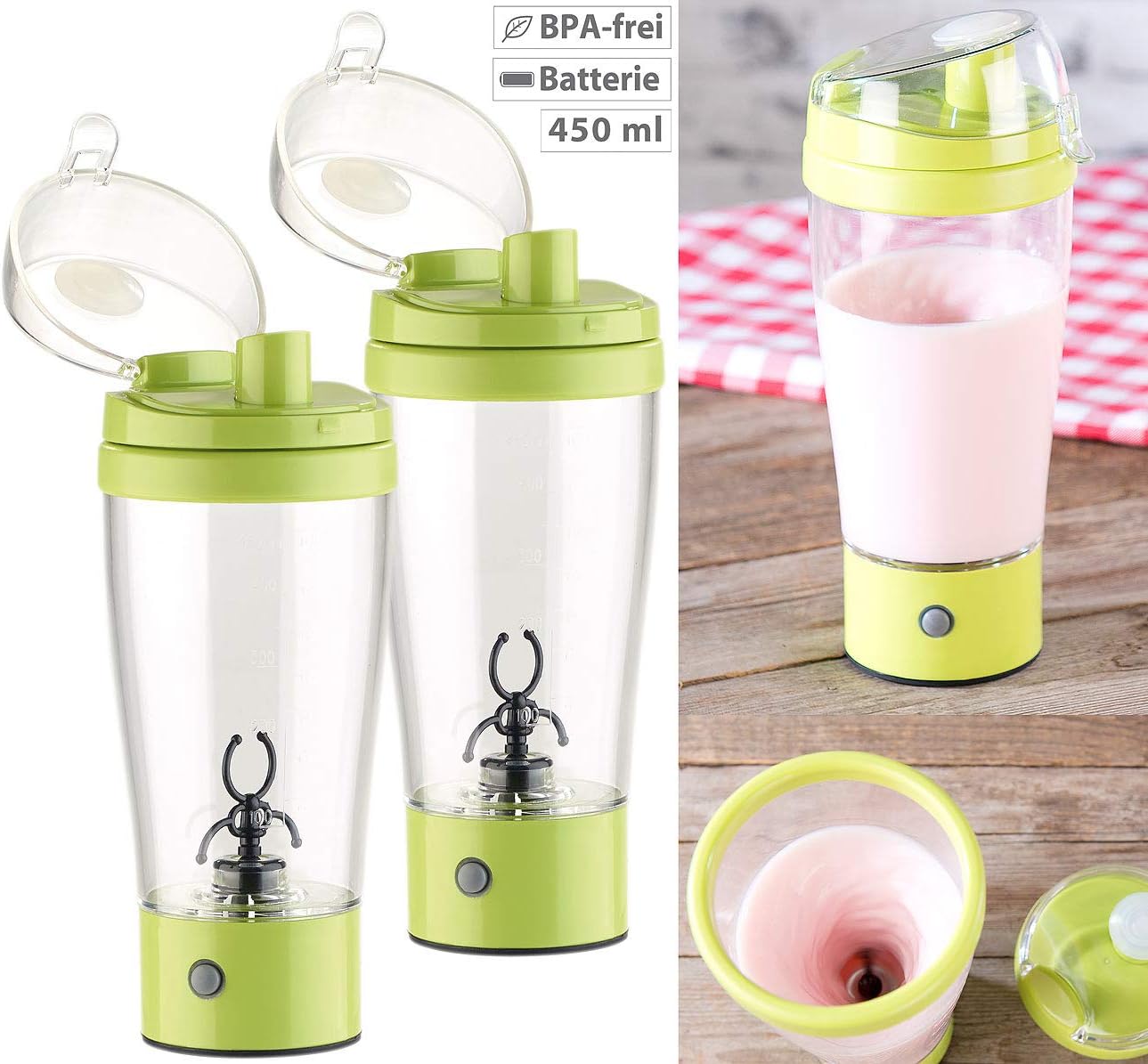 2er Shaker-Set, selbstrührend